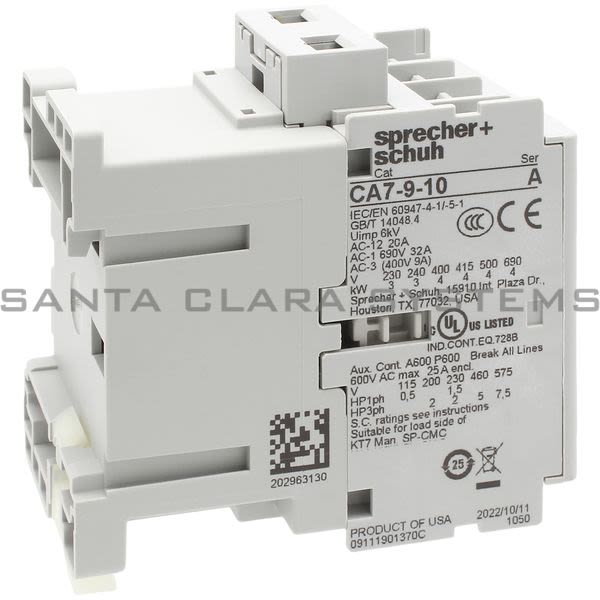 Sprecher+Schuh CA7-9-10-220W Contactor Product Image