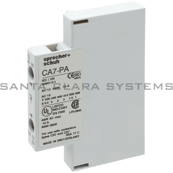 Sprecher+Schuh CA7-PA-10 Auxiliary Contact Product Image