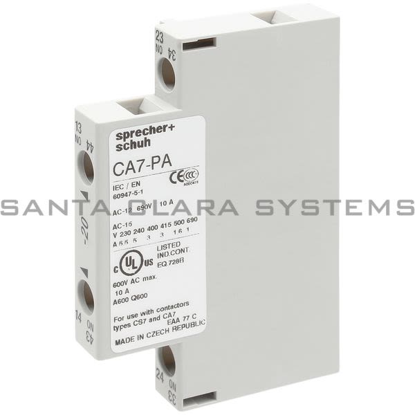 Sprecher+Schuh CA7-PA-20 Auxiliary Contact Product Image