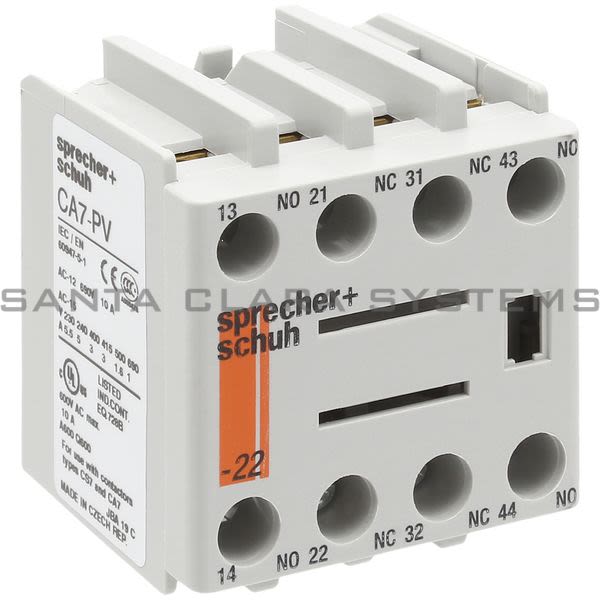 Sprecher+Schuh CA7-PV-22 Auxiliary Contact Product Image