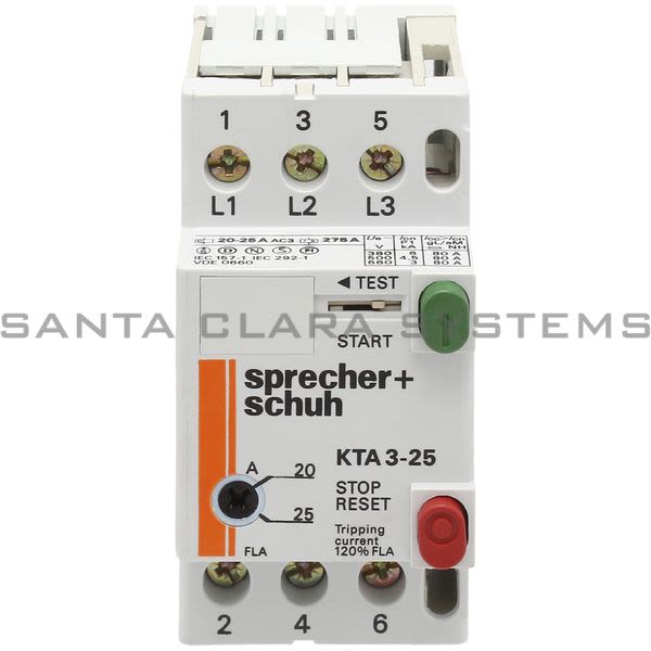 Sprecher+Schuh KTA3-25-25A Motor Circuit Controller Product Image