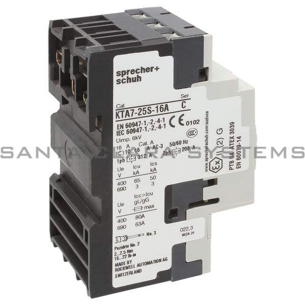 Sprecher+Schuh KTA7-25S-16A Circuit Breaker 10-16A Product Image