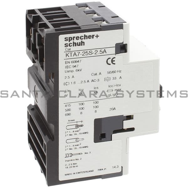 Sprecher+Schuh KTA7-25S-2.5A Controller Product Image