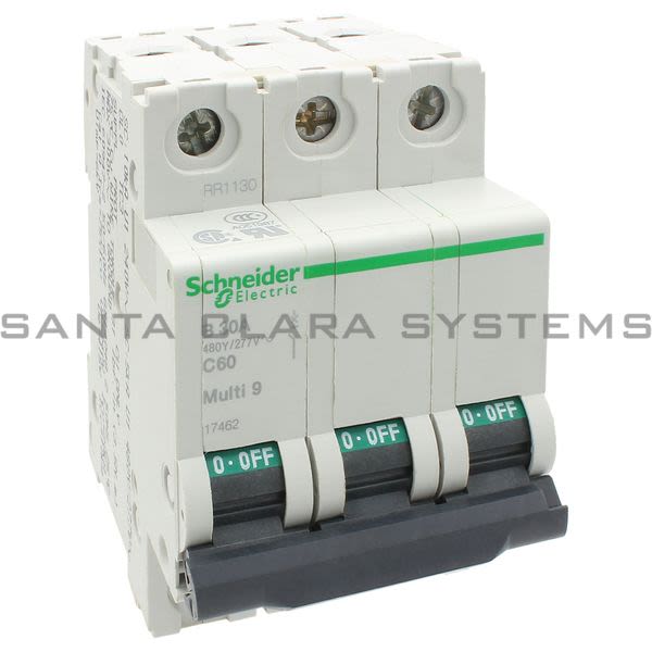 Square D 17462 Circuit Breaker | 3-Pole B 30A C60 Multi 9 Product Image