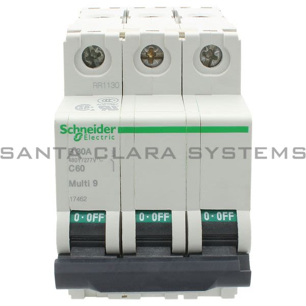 Square D 17462 Circuit Breaker | 3-Pole B 30A C60 Multi 9 Product Image