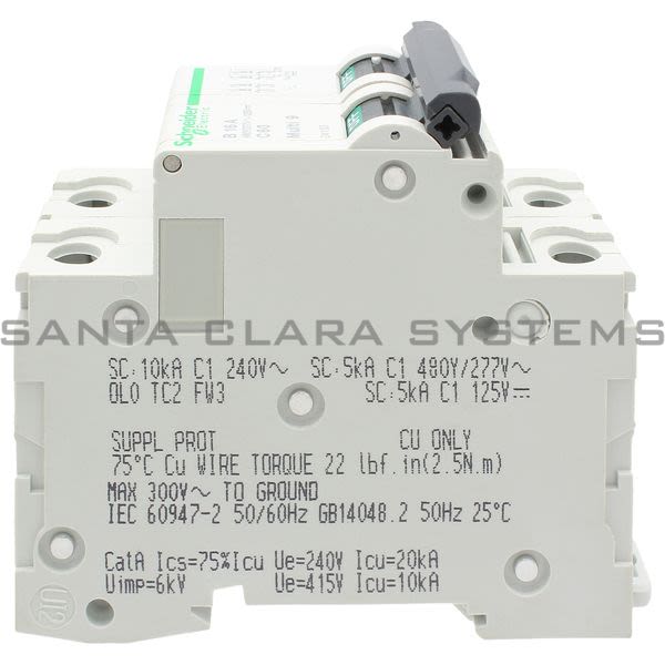 Square D 24133 Circuit Breaker | 2-Pole B 16A C60 Multi 9 Product Image