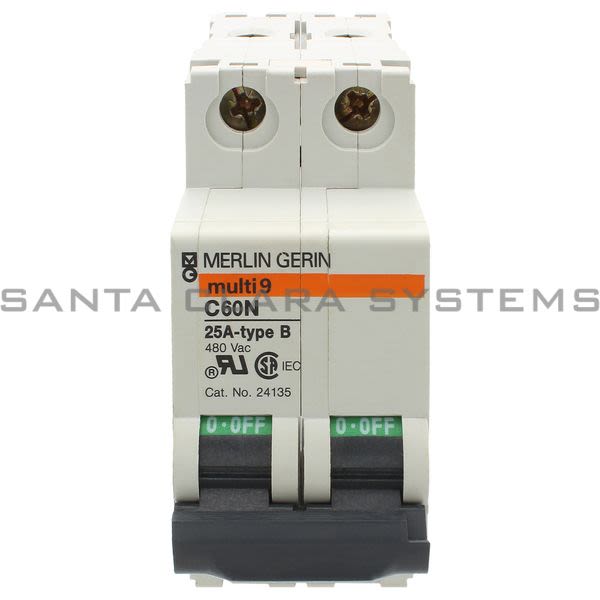 Square D 24135 Supplementary Protector C60N 25A Type B Product Image