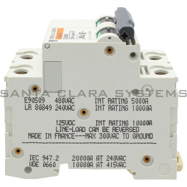 Square D 24526 Supplementary Protector C60N 25A Type D Merlin Gerin Product Image