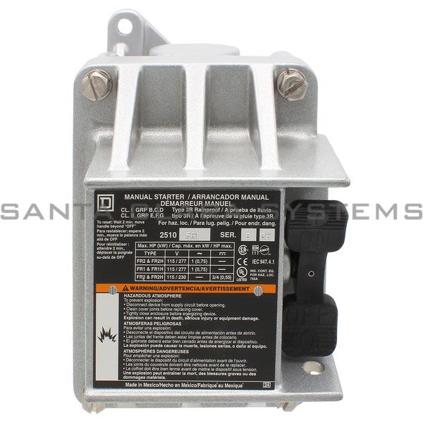 Square D 2510-FR1 Manual Starter Enclosure Product Image