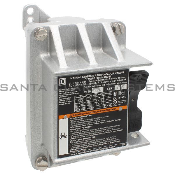 Square D 2510-FR2 Fhp Manual Starter Product Image