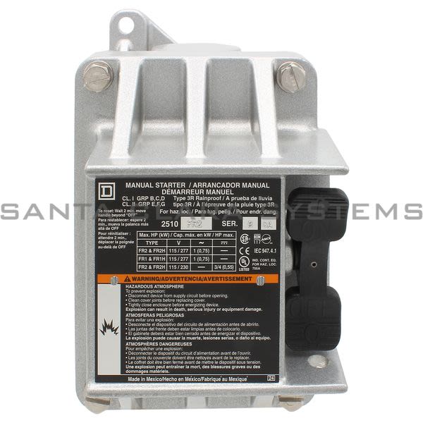 Square D 2510-FR2 Fhp Manual Starter Product Image