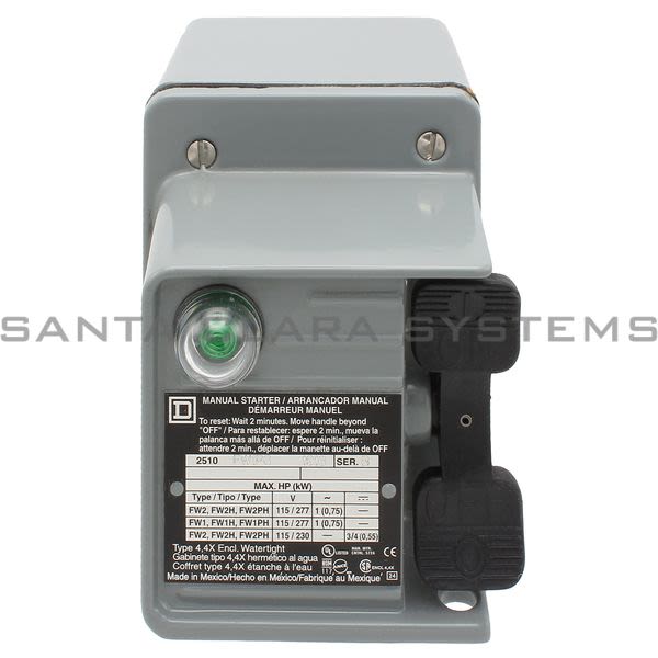 Square D 2510-FW1PG Manual Starter Product Image