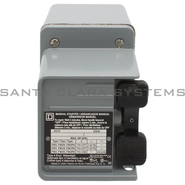 Square D 2510-FW2 Fhp Manual Starter Product Image