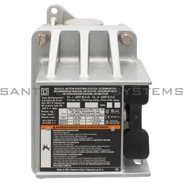 Square D 2510-KR2 Manual Switch Product Image