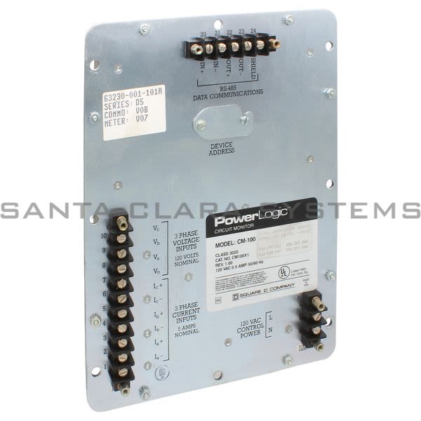 Square D 3020-CM100X1 Power Logic Circuit Monitor Product Image