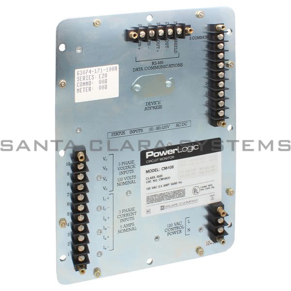 Square D 3020-CM108X1 PowerLogic Circuit Monitor Product Image