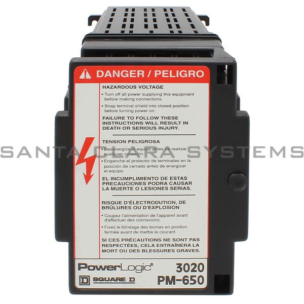 Square D 3020-PM650  Power Meter | PowerLogic Product Image