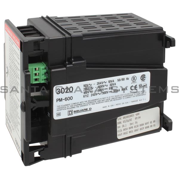 Square D 3020PM600 Basic Power Meter Product Image
