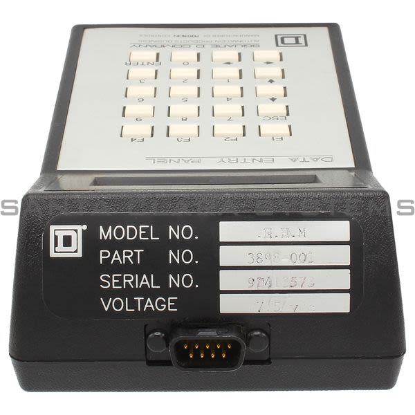 Square D 3898-001 Hand Held Data Entry Panel Model ".H.H.m" Product Image