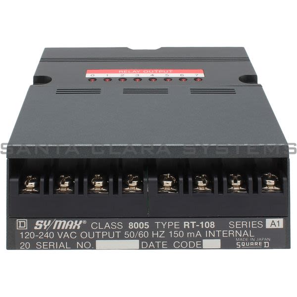 Square D 8005-RT108 120 VAC Relay Output Module Product Image