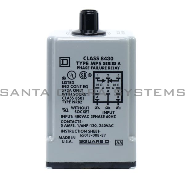 Square D 8430-MPSV29 Phase Failure / Undervoltage Relay Product Image