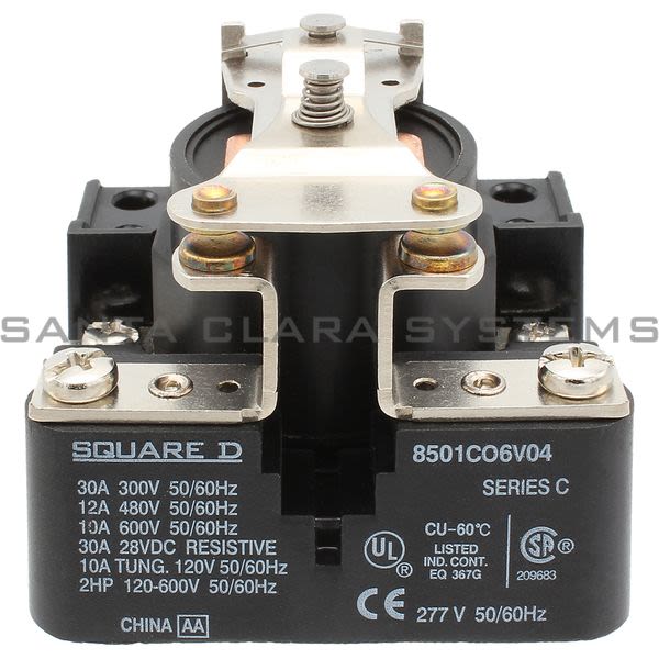 Square D 8501-CO6V04 Power Relay 8501 CO 6VO4 Product Image