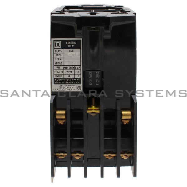 Square D 8501-GO60V02 AC Control Relay 110/120VAC Product Image