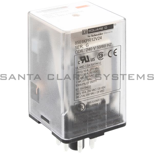 Square D 8501-KPR12V24 Plug In Relay Product Image