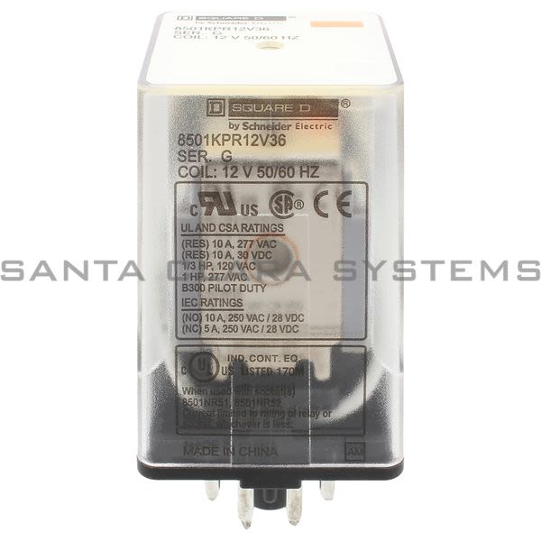 Square D 8501-KPR12V36 Plug-In Relay Product Image