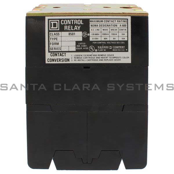 Square D 8501-LO-80 AC Magnetic Relay Product Image