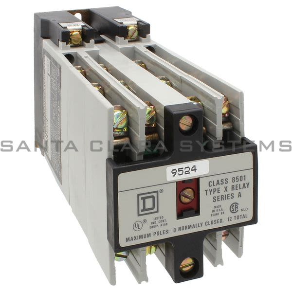 Square D 8501-XO1000V02 AC Control Relay Product Image