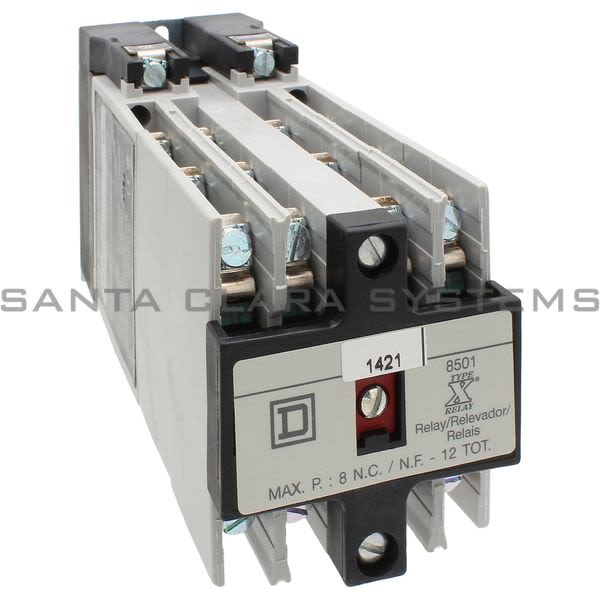 Square D 8501-XO1200V02 AC Control Relay Product Image