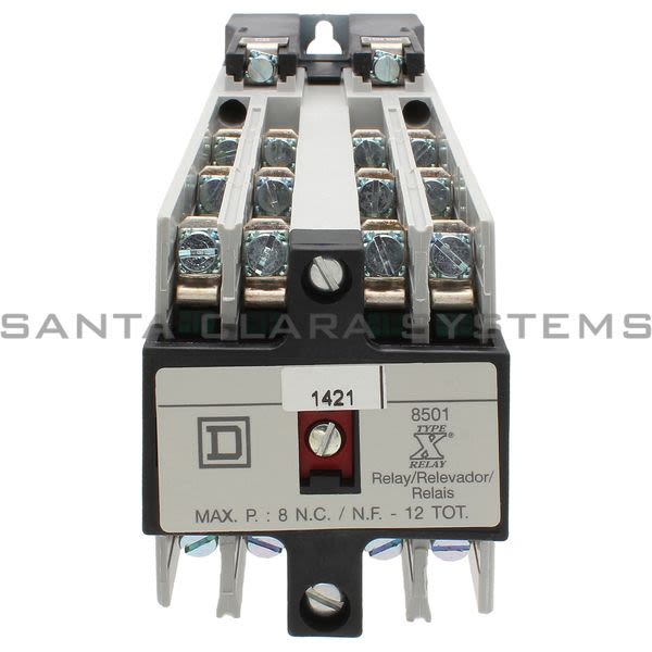 Square D 8501-XO1200V02 AC Control Relay Product Image