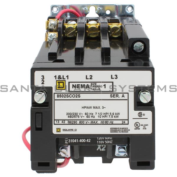 Square D 8502-SCO2V02S AC Magnetic Contactor Product Image
