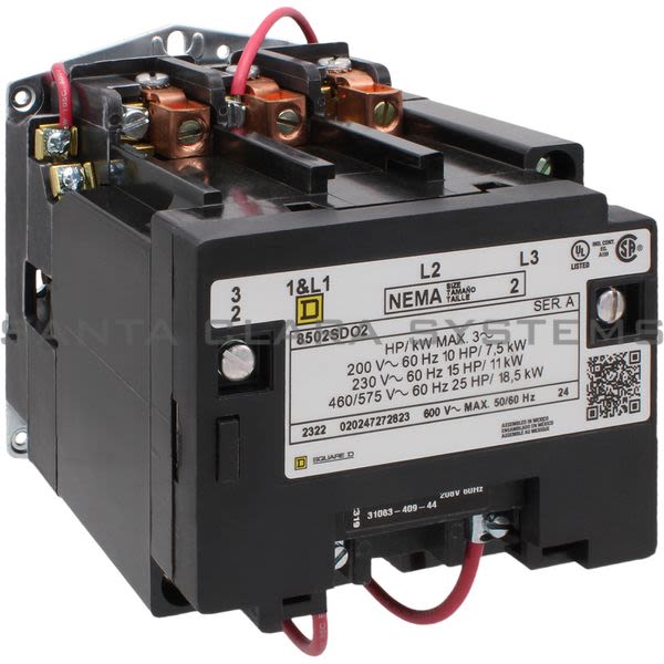 Square D 8502-SDO2V08 NEMA Contactor Product Image