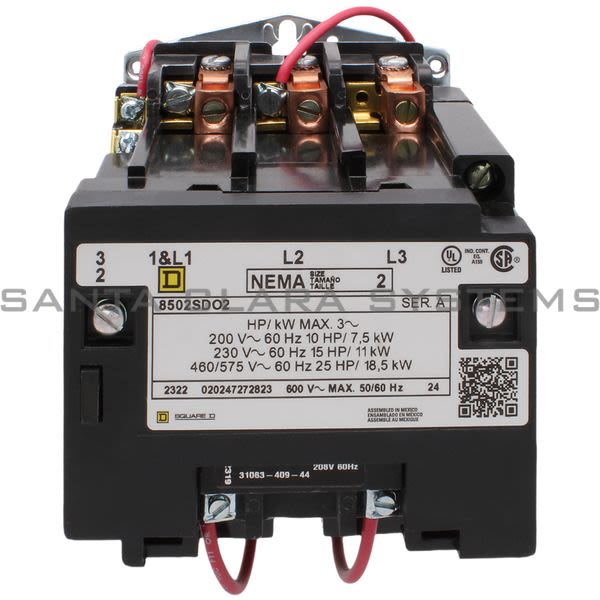 Square D 8502-SDO2V08 NEMA Contactor Product Image