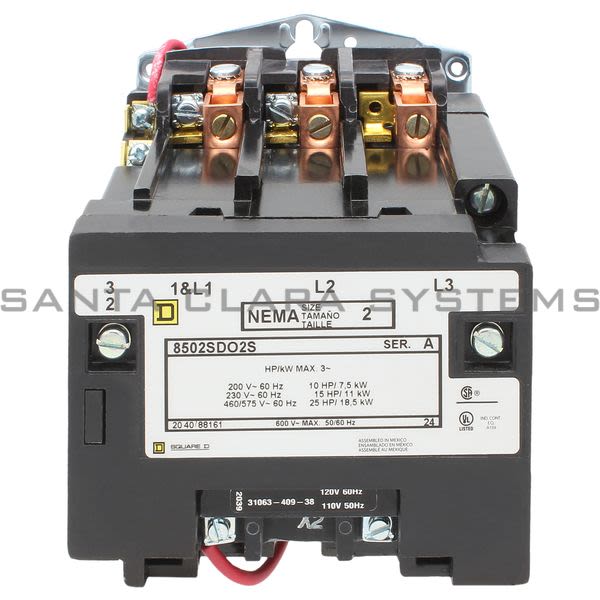 Square D 8502S-DO2V02S NEMA Contactor Product Image