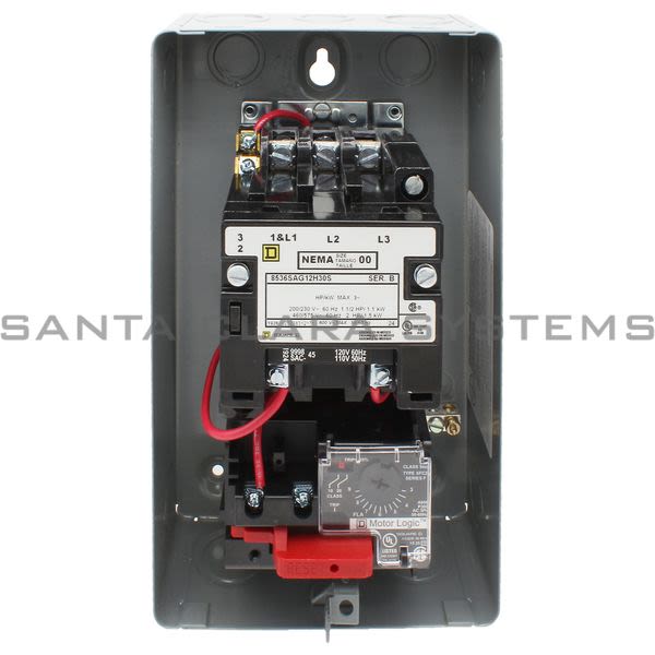 Square D 8536-SAG12V02H30S Nonreversing Magnetic Starter Product Image