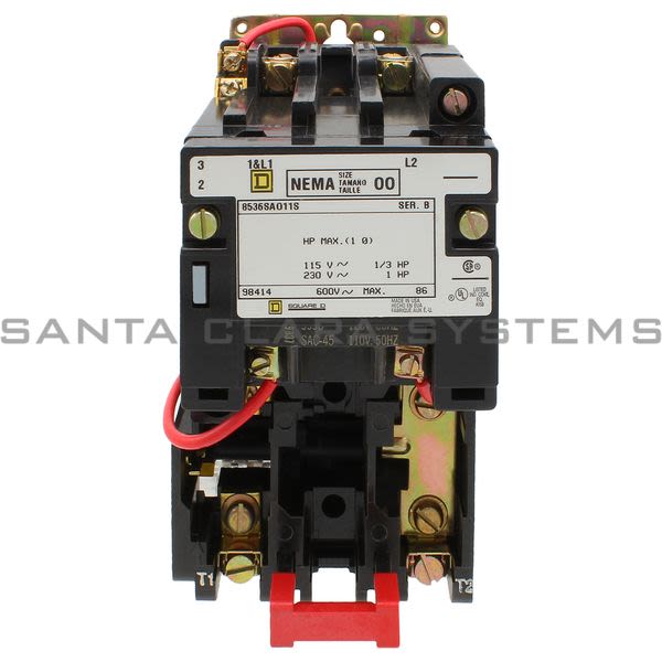 Square D 8536-SAO11V02 Contactor Starter Product Image