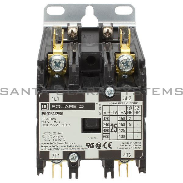 Square D 8910-DPA22V04 Definite Purpose Contactor Product Image