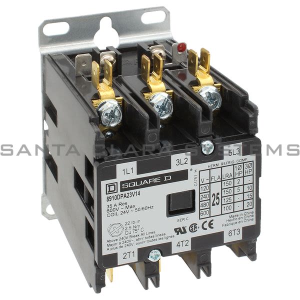 Square D 8910-DPA23V14 Definite Purpose Contactor Product Image