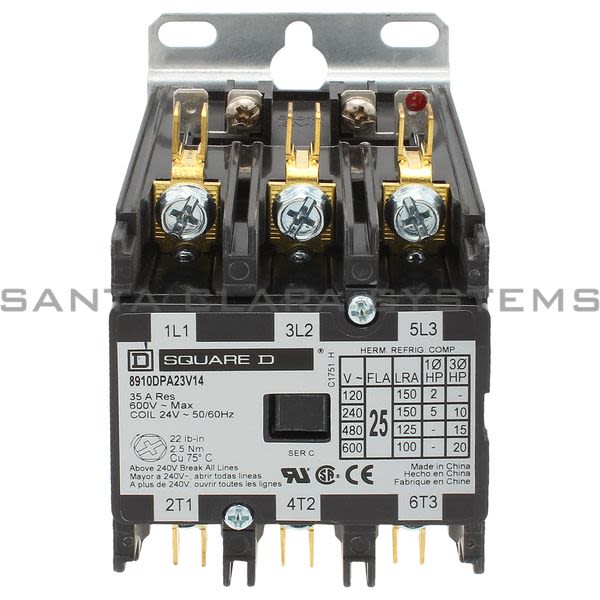 Square D 8910-DPA23V14 Definite Purpose Contactor Product Image