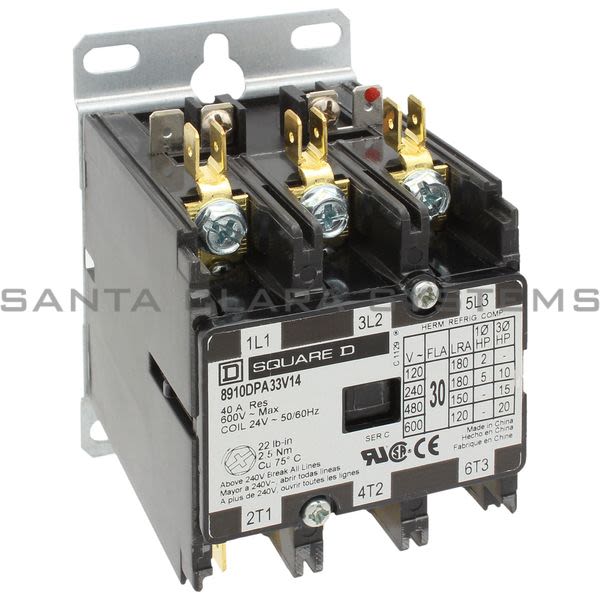Square D 8910-DPA33V14 Definite Purpose Contactor Product Image