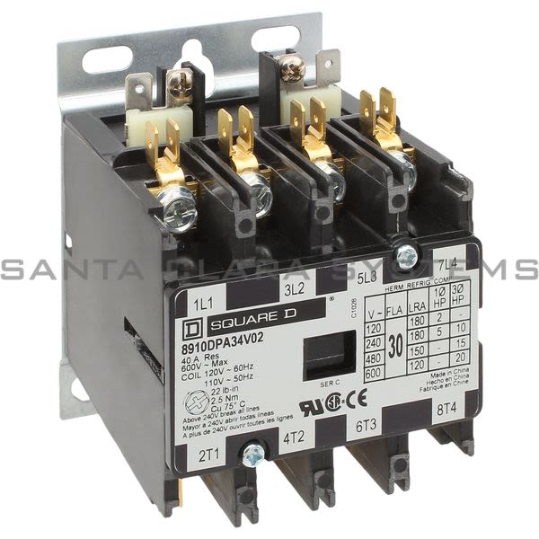 Square D 8910-DPA34V02 Definite Purpose Contactor Product Image