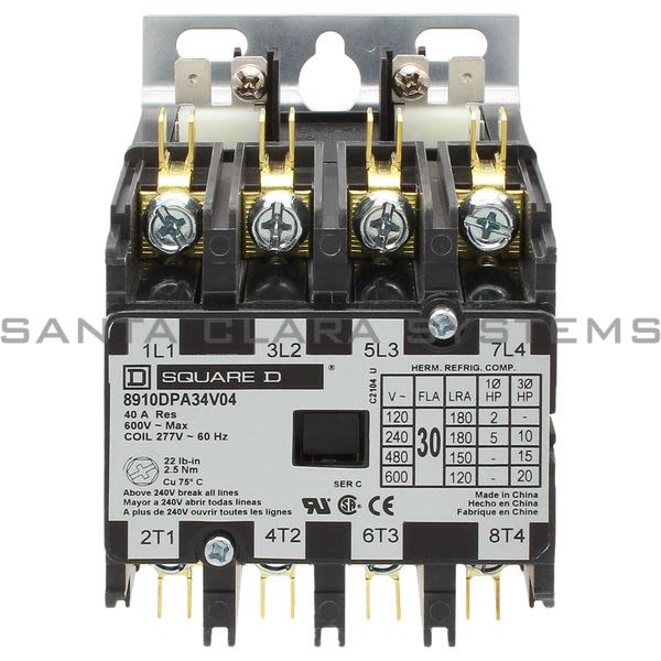 Square D 8910-DPA34V04 Definite Purpose Contactor Product Image