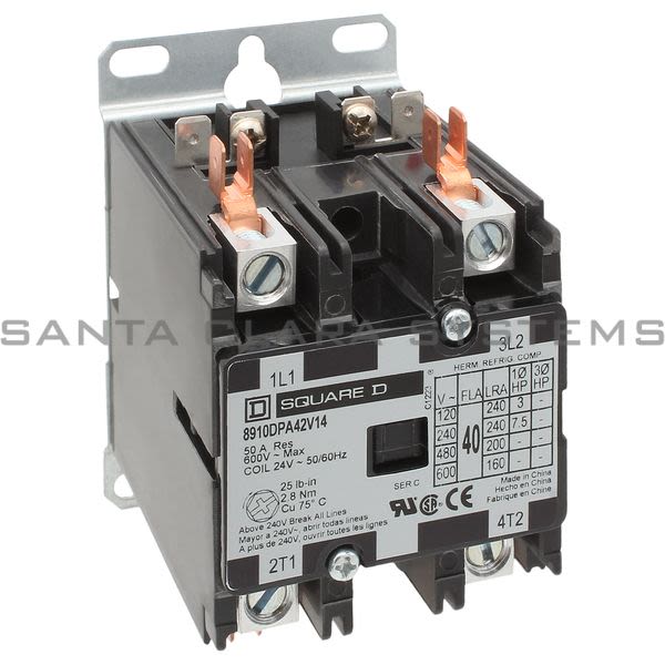 Square D 8910-DPA42V14 Definite Purpose Contactor Product Image