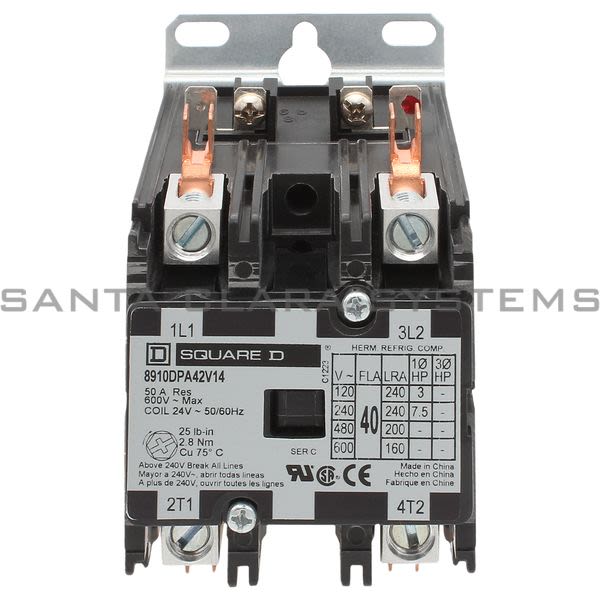 Square D 8910-DPA42V14 Definite Purpose Contactor Product Image