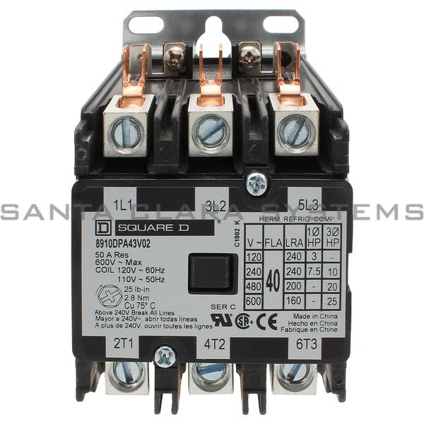 Square D 8910-DPA43V02 Contactor Product Image