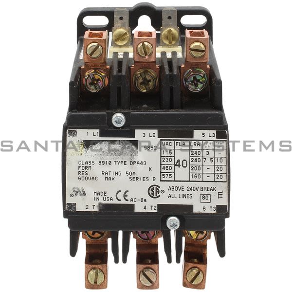 Square D 8910-DPA43V06 Contactor Product Image