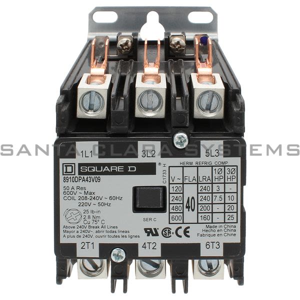 Square D 8910-DPA43V09 Contactor Product Image